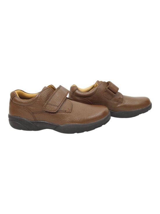 Dr Comfort William Diabetic Shoes Mens 10 W Chestnut Brown Slip On Strap Loafer main image 13